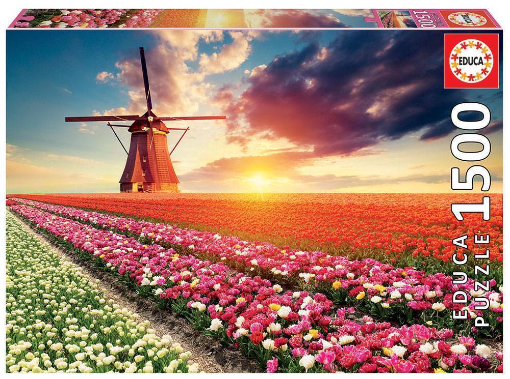 EDUCA PUZZLE PAISAJE DE TULIP ΝEO 1500TMX (Π.018.465)