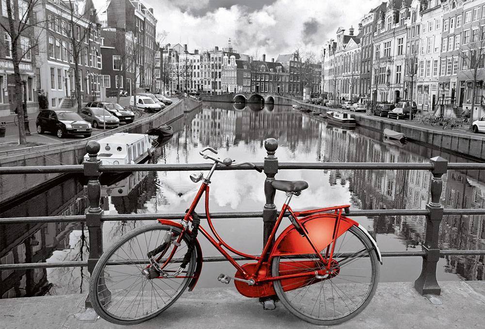 EDUCA PUZZLE AMSTERDAM - COLOURED BLACK - WHITE 3000TMX (Π.016.018) EDUCA
