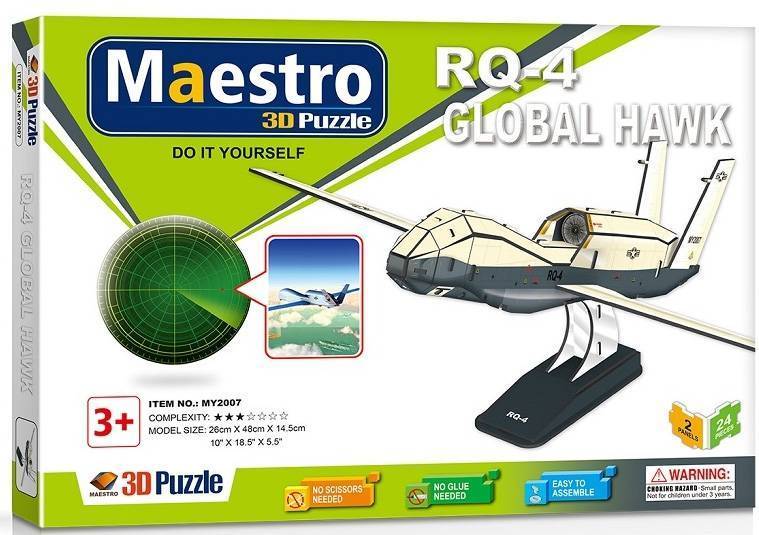MAESTRO 3D PUZZLE RQ-4 GLOBAL HAWK 24ΤΜΧ (Π.002.007) MAESTRO