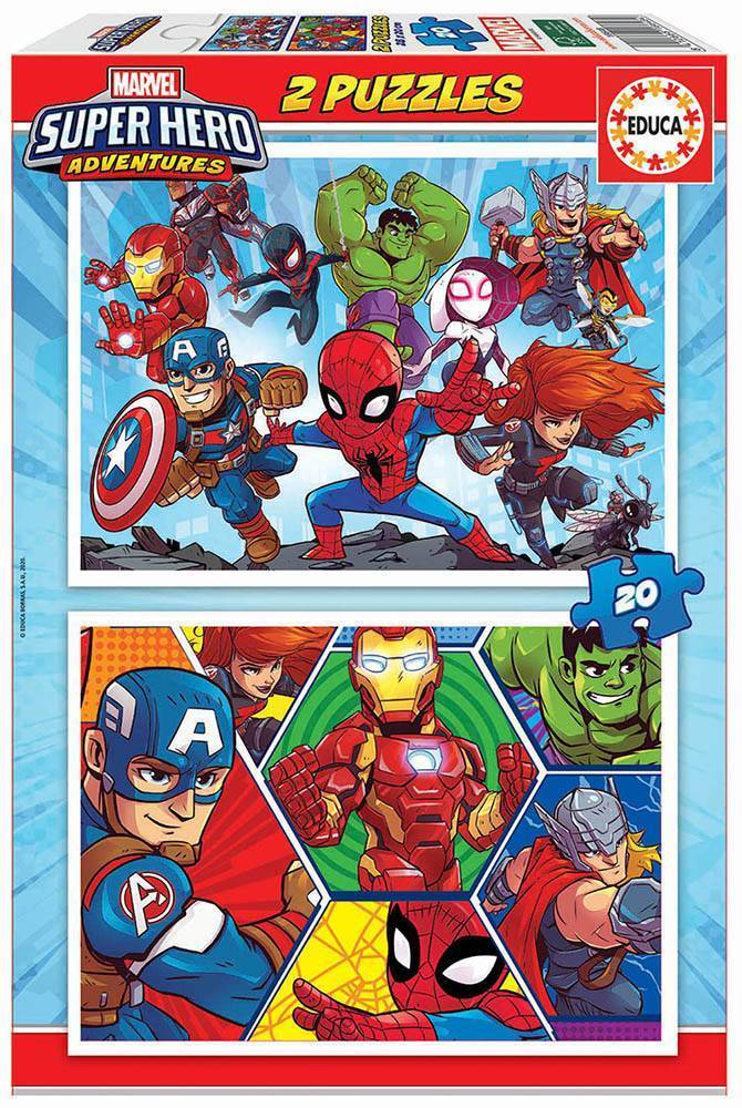 EDUCA MARVEL SUPER HEROE ADVENTURE EDUCA 2X20 40 ΚΟΜΜΑΤΙΑ