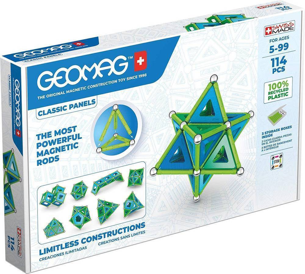 GEOMAG ΜΑΓΝΗΤΙΚΟ ΣΕΤ GEOMAG SET CLASSIC PANELS 114 ΠΡΑΣΙΝΟ (473)