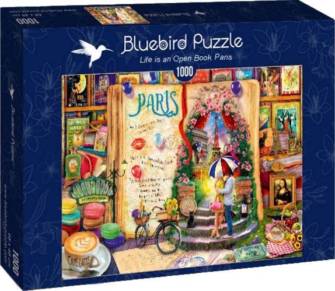 LIFE IS AN OPEN BOOK PARIS BLUEBIRD 1000 ΚΟΜΜΑΤΙΑ BLUEBIRD