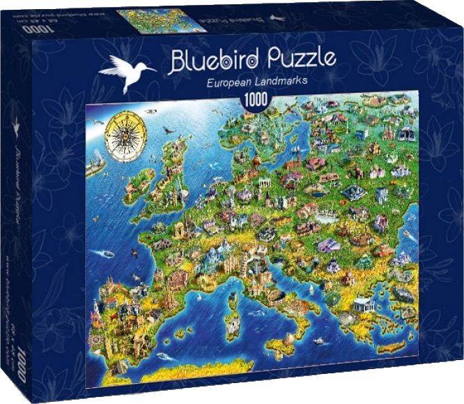 EUROPIAN LANDMARKS BLUEBIRD 1000 ΚΟΜΜΑΤΙΑ BLUEBIRD