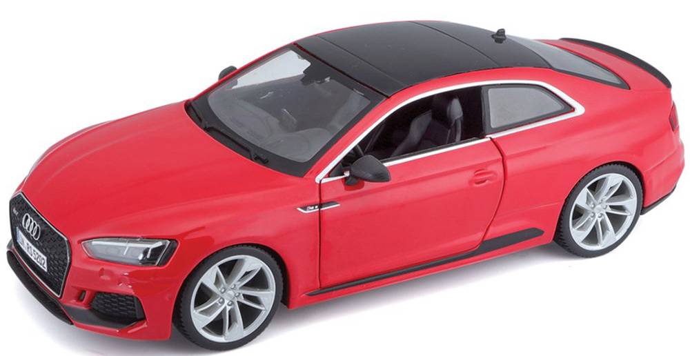 AUDI RS 5 COUPE ΜΕΤΑΛΛΙΚΟ ΑΝΤΙΓΡΑΦΟ ΚΟΚΚΙΝΟ/ΜΑΥΡΟ 1:24 BBURAGO