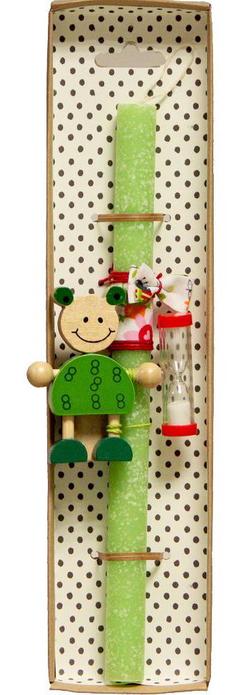 ΠΑΣΧΑΛΙΝΗ ΛΑΜΠΑΔΑ SYNCHRONIA ΒΑΣΗ ΟΔΟΝΤΟΒΟΥΡΤΣΑΣ ΒΑΤΡΑΧΟΣ 30CM