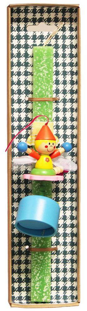 ΠΑΣΧΑΛΙΝΗ ΛΑΜΠΑΔΑ SYNCHRONIA PUSH UP ΚΟΥΚΛΑ ΛΑΧΑΝΙ 30CM