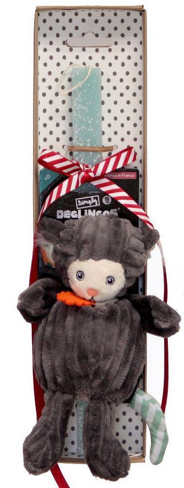 ΠΑΣΧΑΛΙΝΗ ΛΑΜΠΑΔΑ SYNCHRONIA DEGLINGOS ΠΙΘΗΚΑΚΙ 30CM