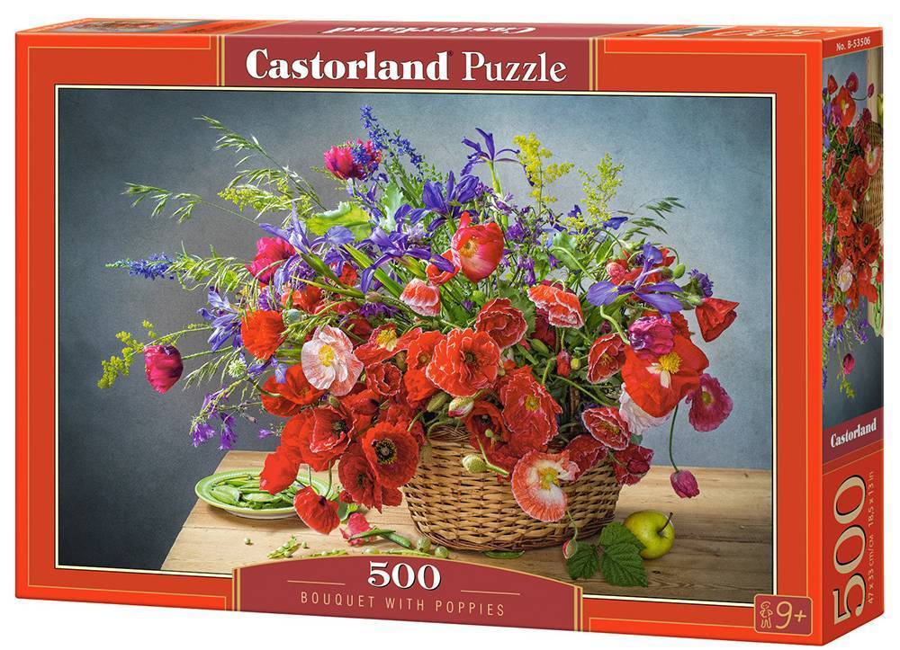 CASTORLAND BOUQUET WITH POPPIES CASTORLAND 500 ΚΟΜΜΑΤΙΑ