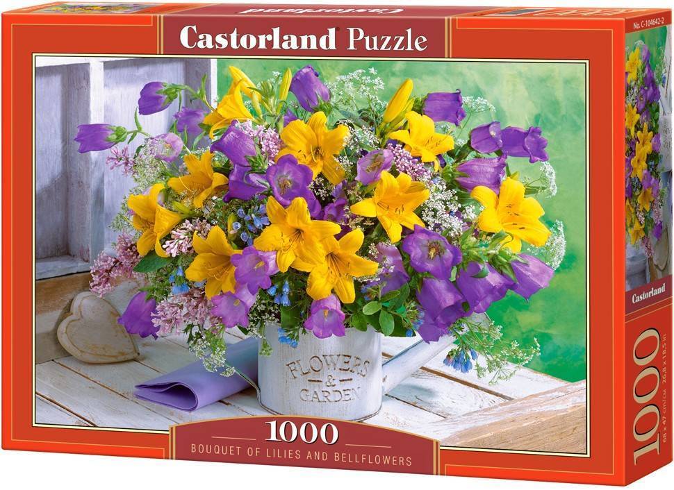 CASTORLAND BOUQUET OF LILIES AND BELLFLOWERS CASTORLAND 1000 ΚΟΜΜΑΤΙΑ