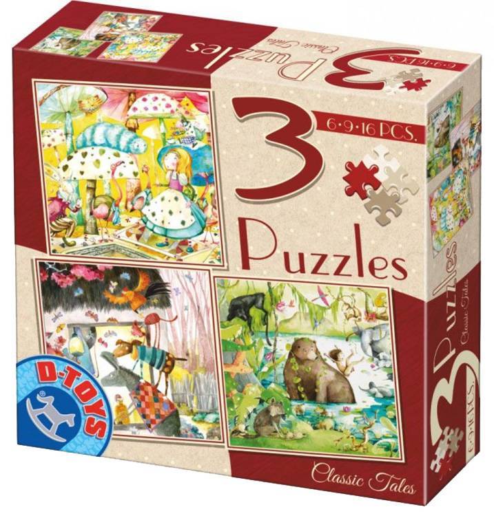 PUZZLE CLASSIC TALES D-TOYS 3X 31 ΚΟΜΜΑΤΙΑ (7292401) D-TOYS