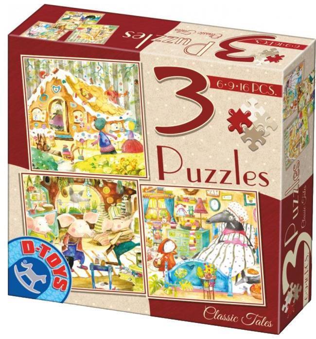 PUZZLE CLASSIC TALES D-TOYS 3X 31 ΚΟΜΜΑΤΙΑ (7292402) D-TOYS