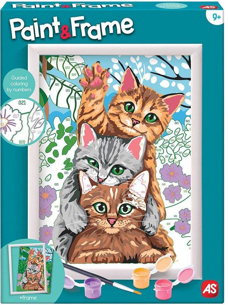 ΖΩΓΡΑΦΙΖΩ ΜΕ ΑΡΙΘΜΟΥΣ PAINT - FRAME FUNNY KITTIES (9+ ΕΤΩΝ) AS COMPANY