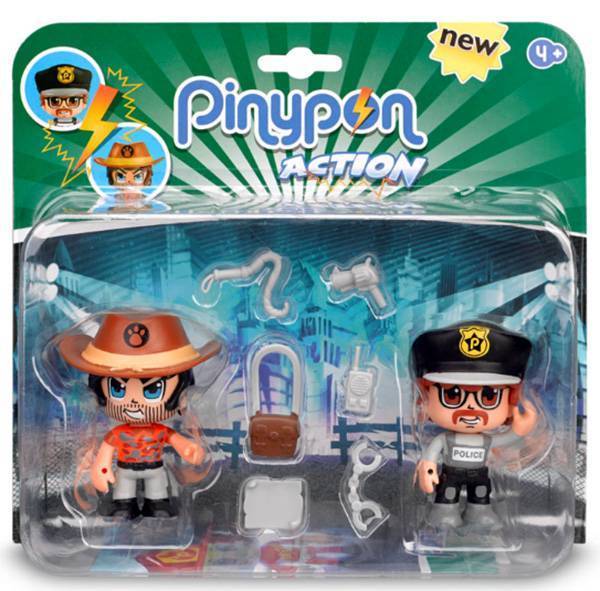 PINYPON ACTION ΦΙΓΟΥΡΑ 2PACK ΚΑΟΥΜΠΟΪ-ΑΣΤΥΝΟΜΙΚΟΣ 7CM (700014492) GIOCHI PREZIOSI