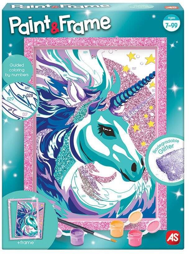 ΖΩΓΡΑΦΙΖΩ ΜΕ ΑΡΙΘΜΟΥΣ PAINT - FRAME FAIRYTALE UNICORN (6+ ΕΤΩΝ) AS COMPANY