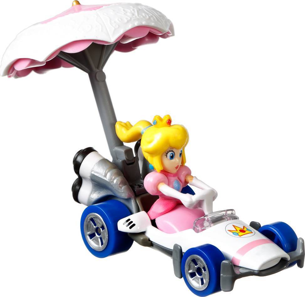 HW ΑΥΤΟΚΙΝΗΤΑΚΙΑ MARIO KART ΜΕ ΑΝΕΜΟΠΤΕΡΟ PRINCESS PEACH (GVD36) MATTEL