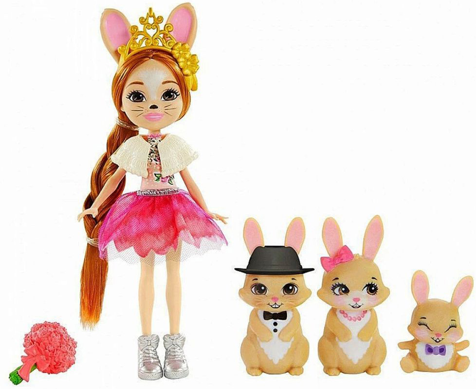 ENCHANTIMALS ROYALS - ΚΟΥΛΑ - ΟΙΚΟΓΕΝΕΙΑ ΛΑΓΟΥΔΑΚΙΑ (GYJ08) MATTEL