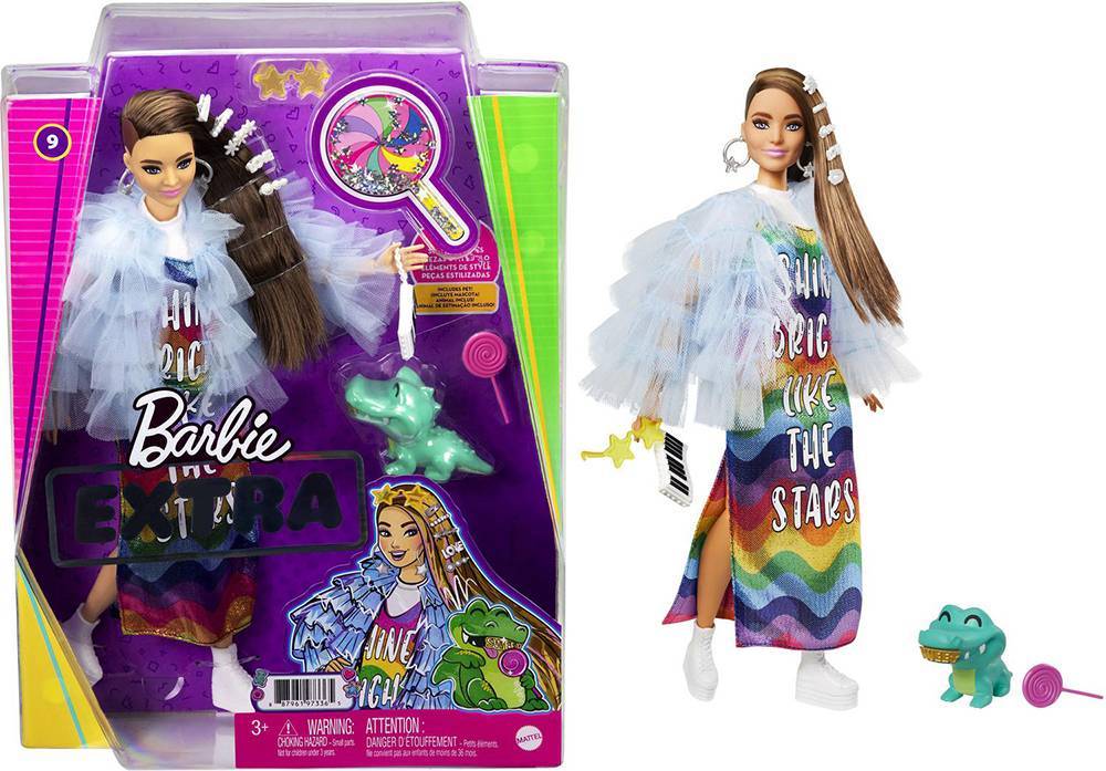 MATTEL BARBIE EXTRA - RAINBOW DRESS (GYJ78)