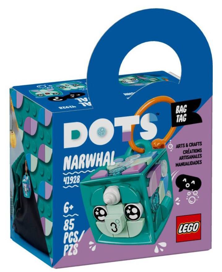 LEGO 41928 DOTS BAG TAG NARWAL