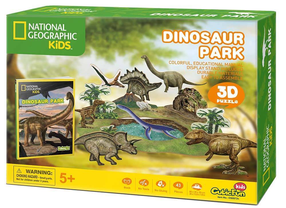 CUBIC FUN NATIONAL GEOGRAPHIC DINO PARK CUBIC FUN 43 ΚΟΜΜΑΤΙΑ (DS0973H)