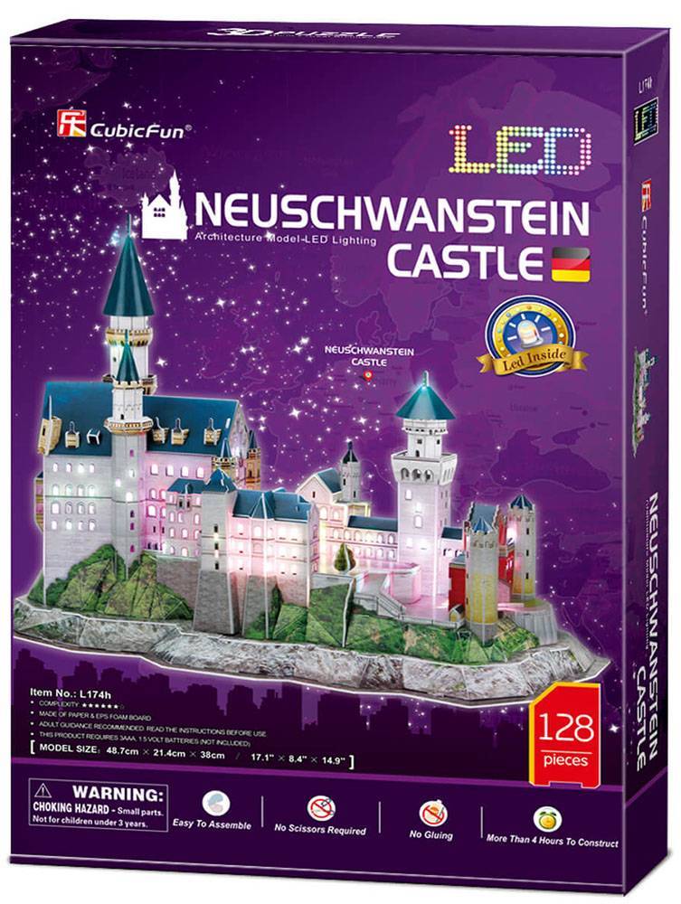 NEUSCHWANSTEIN CASTLE LED CUBIC FUN 128 ΚΟΜΜΑΤΙΑ CUBIC FUN