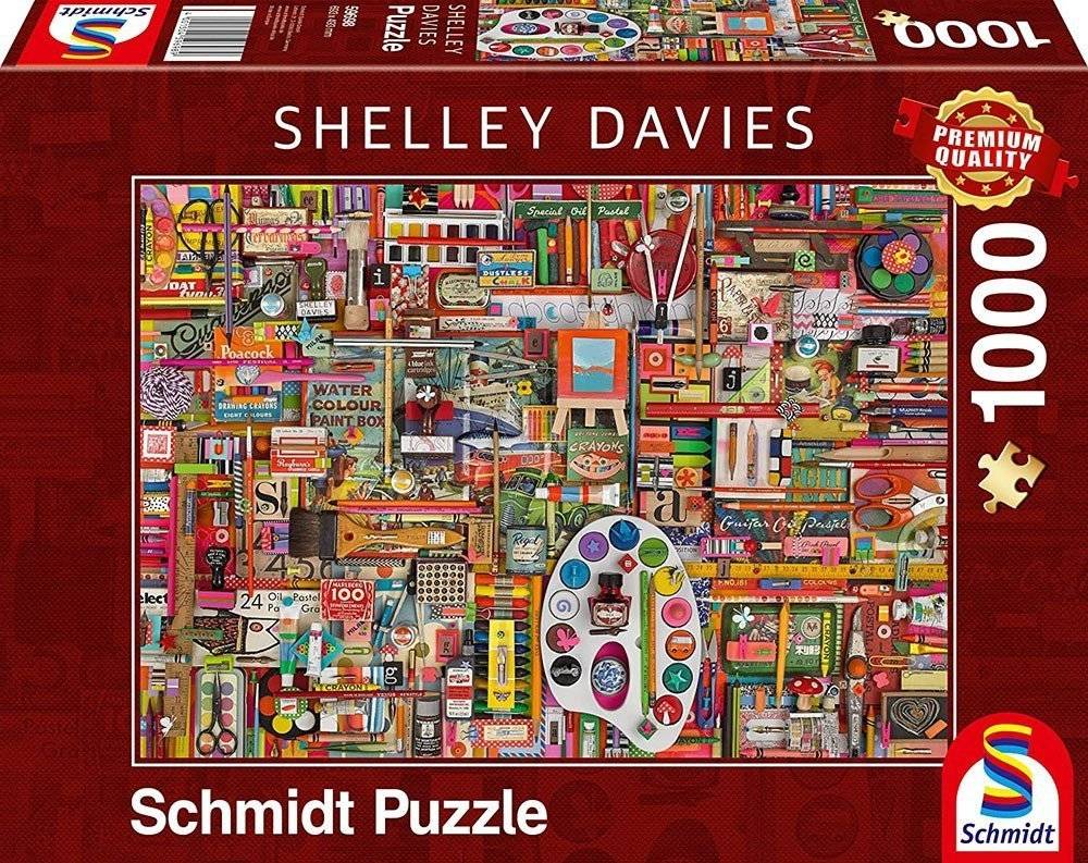 SHELLEY DAVIS - VINTAGE ΥΛΙΚΑ ΖΩΓΡΑΦΙΚΗΣ SCHMIDT 1000 ΚΟΜΜΑΤΙΑ (59698) SCHMIDT