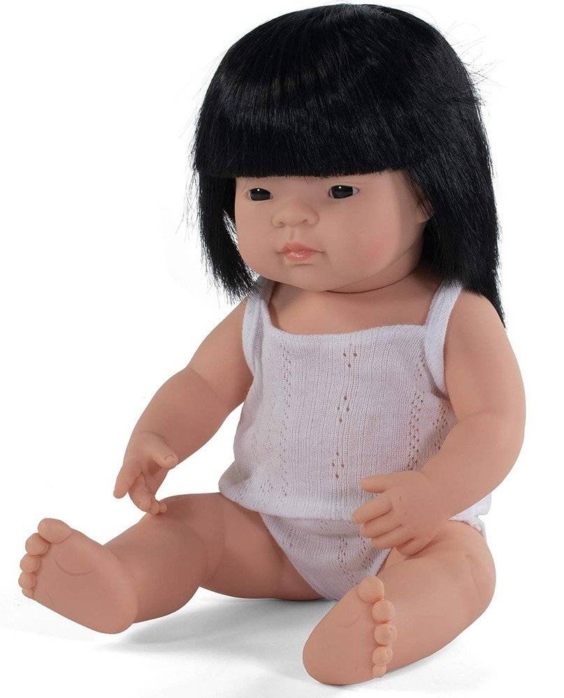 ΚΟΥΚΛΑ MINILAND ASIAN GIRL 38CM ΜΕ ΕΣΩΡΟΥΧΑ