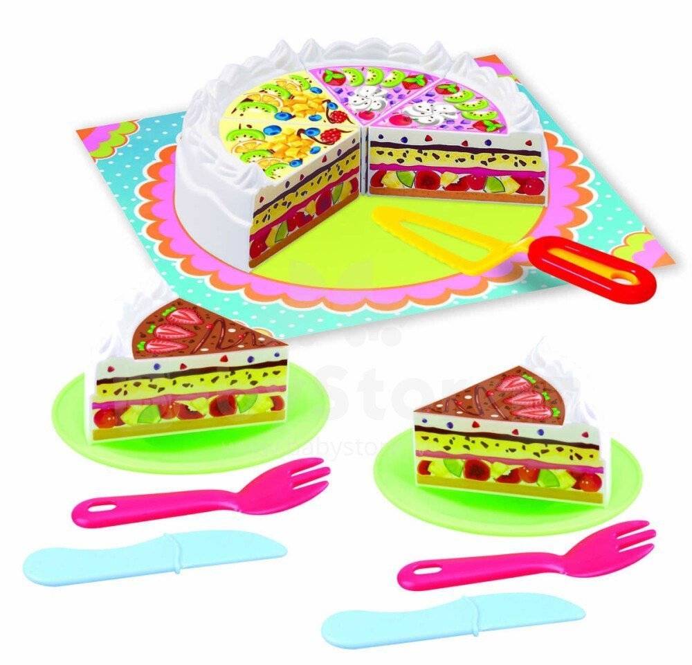 PLAYGO ΠΟΛΥΧΡΩΜΗ ΤΟΥΡΤΑ ΓΕΝΕΘΛΙΩΝ PLAYGO BIRTHDAY CAKE SET (3557)