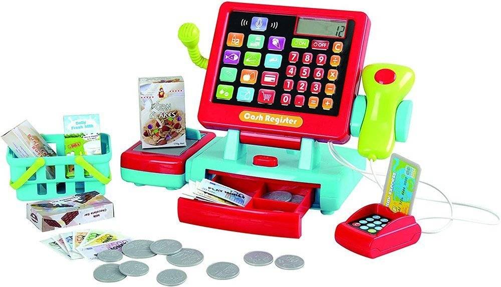 PLAYGO ΤΑΜΕΙΑΚΗ ΜΗΧΑΝΗ ΣΟΥΠΕΡ ΜΑΡΚΕΤ PLAYGO TOUCH AND COUNT SUPERMARKET TILL (3232)
