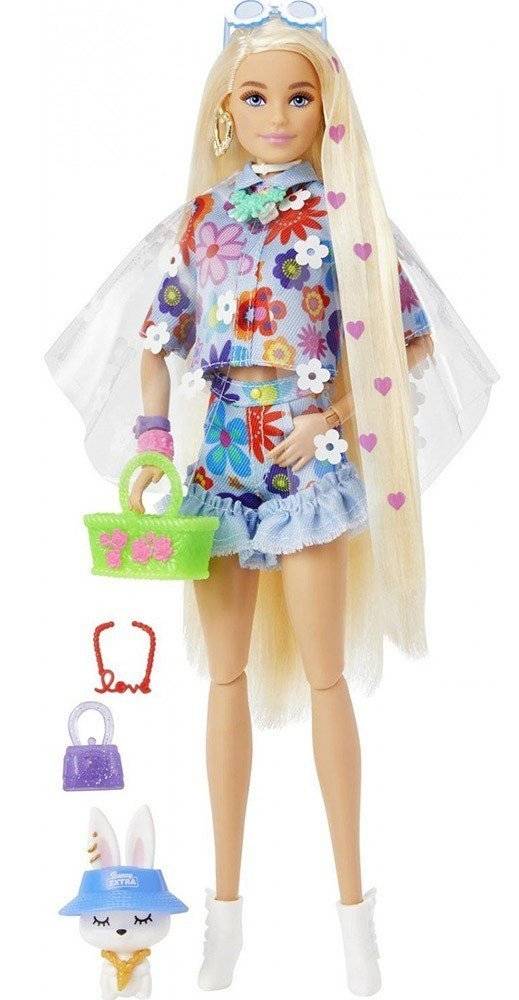 MATTEL BARBIE EXTRA - FLOWER POWER DOLL (HDJ45)
