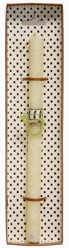 ΠΑΣΧΑΛΙΝΗ ΛΑΜΠΑΔΑ SYNCHRONIA ΑΝΟΙΞΙΑΤΙΚΑ ΣΤΟΛΙΔΙΑ ΠΟΥΛΑΚΙ ΛΕΥΚΟ 30CM