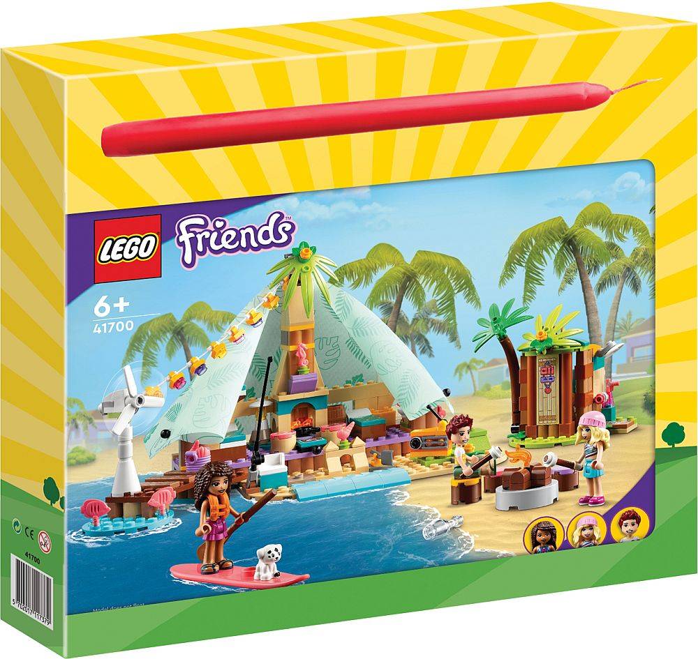 LEGO ΠΑΣΧΑΛΙΝΗ ΛΑΜΠΑΔΑ LEGO 41700 FRIENDS BEACH GLAMPING