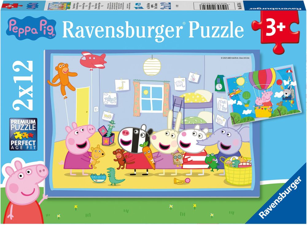 RAVENSBURGER ΠΕΠΠΑ ΤΟ ΓΟΥΡΟΥΝΑΚΙ RAVENSBURGER (2Χ12) 24 ΚΟΜΜΑΤΙΑ