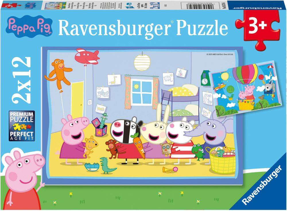 ΠΕΠΠΑ ΤΟ ΓΟΥΡΟΥΝΑΚΙ RAVENSBURGER (2Χ12) 24 ΚΟΜΜΑΤΙΑ