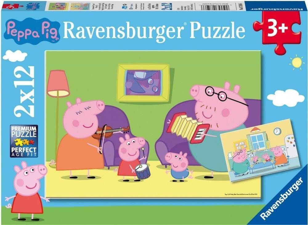 ΠΕΠΠΑ ΤΟ ΓΟΥΡΟΥΝΑΚΙ ΜΕ ΓΟΝΕΙΣ RAVENSBURGER (2Χ12) 24 ΚΟΜΜΑΤΙΑ