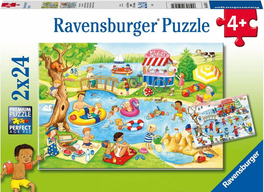 RAVENSBURGER ΣΤΗ ΛΙΜΝΗ RAVENSBURGER (2Χ24) 44 ΚΟΜΜΑΤΙΑ