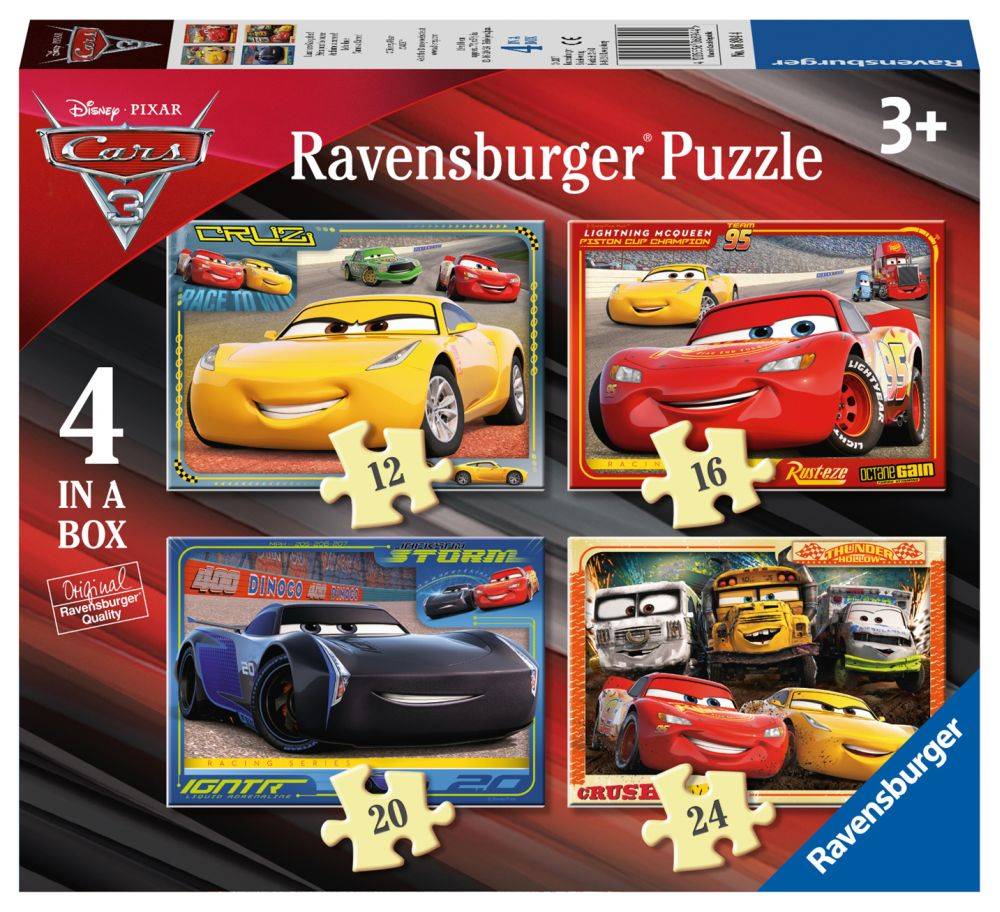 CARS RAVENSBURGER 4 ΣΕ 1 72 ΚΟΜΜΑΤΙΑ RAVENSBURGER