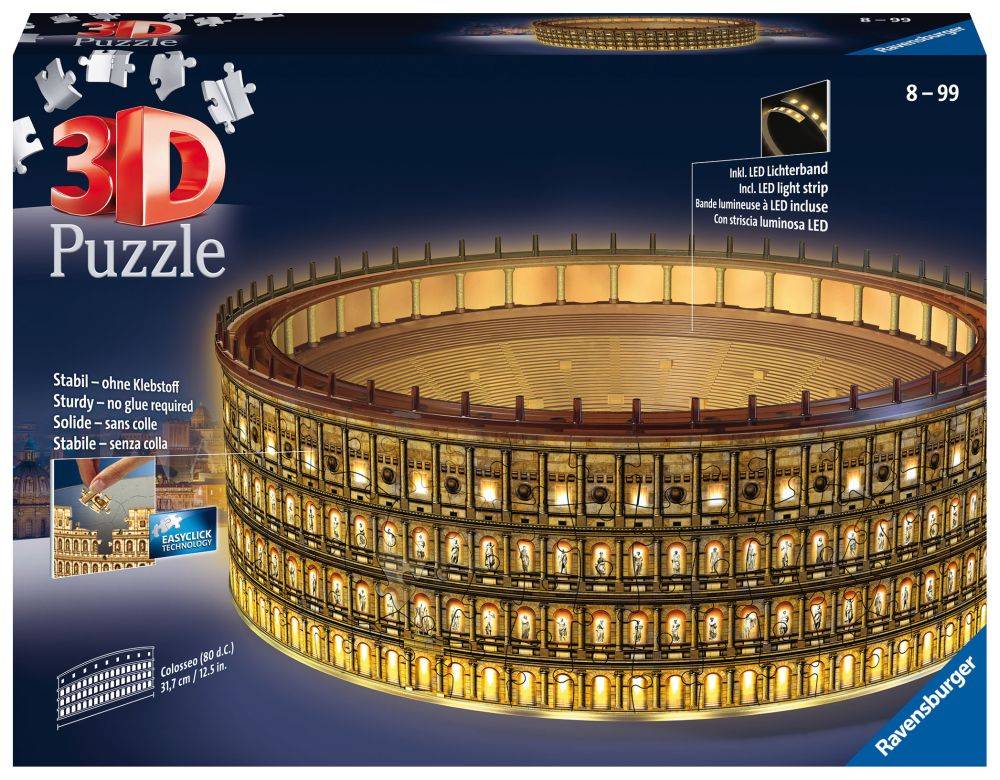 ΤΟ ΚΟΛΟΣΣΑΙΟ 3D NIGHT EDITION RAVENSBURGER 216 ΚΟΜΜΑΤΙΑ RAVENSBURGER