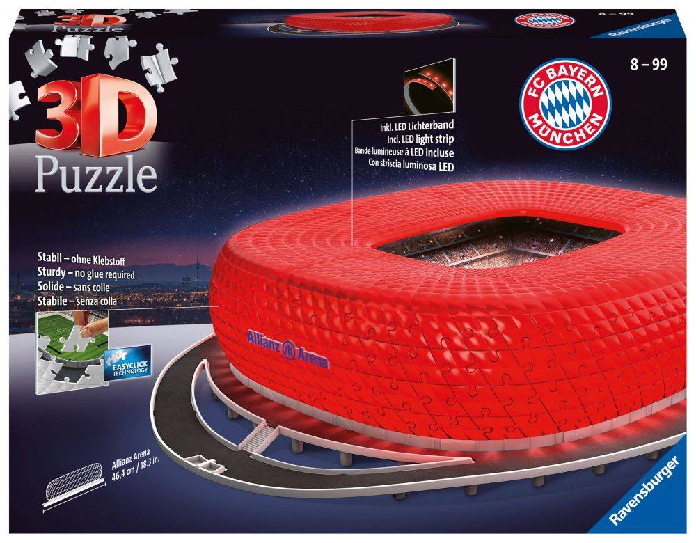 ALLIANZ ARENA 3D NIGHT EDITION RAVENSBURGER 216 ΚΟΜΜΑΤΙΑ RAVENSBURGER
