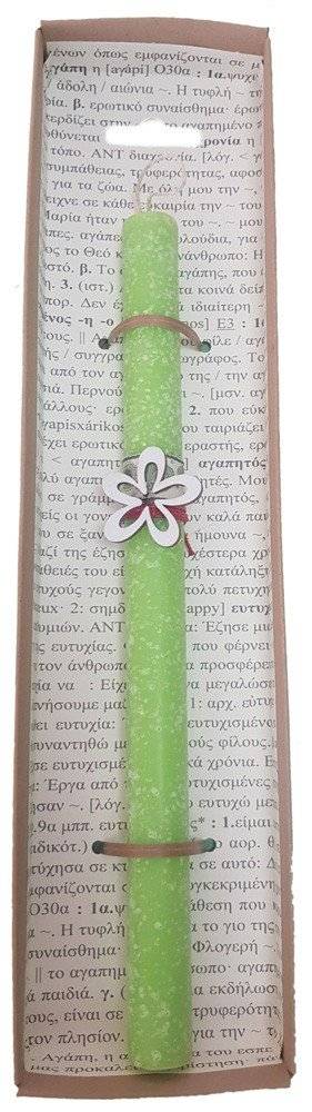 ΠΑΣΧΑΛΙΝΗ ΛΑΜΠΑΔΑ SYNCHRONIA ΑΝΟΙΞΙΑΤΙΚΑ ΣΤΟΛΙΔΙΑ ΛΟΥΛΟΥΔΙ ΠΡΑΣΙΝΟ 30CM