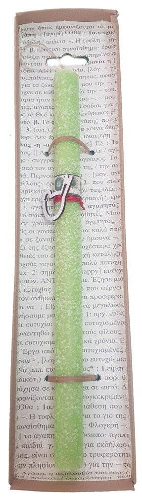 ΠΑΣΧΑΛΙΝΗ ΛΑΜΠΑΔΑ SYNCHRONIA ΑΝΟΙΞΙΑΤΙΚΑ ΣΤΟΛΙΔΙΑ ΠΟΥΛΑΚΙ ΠΡΑΣΙΝΟ 30CM