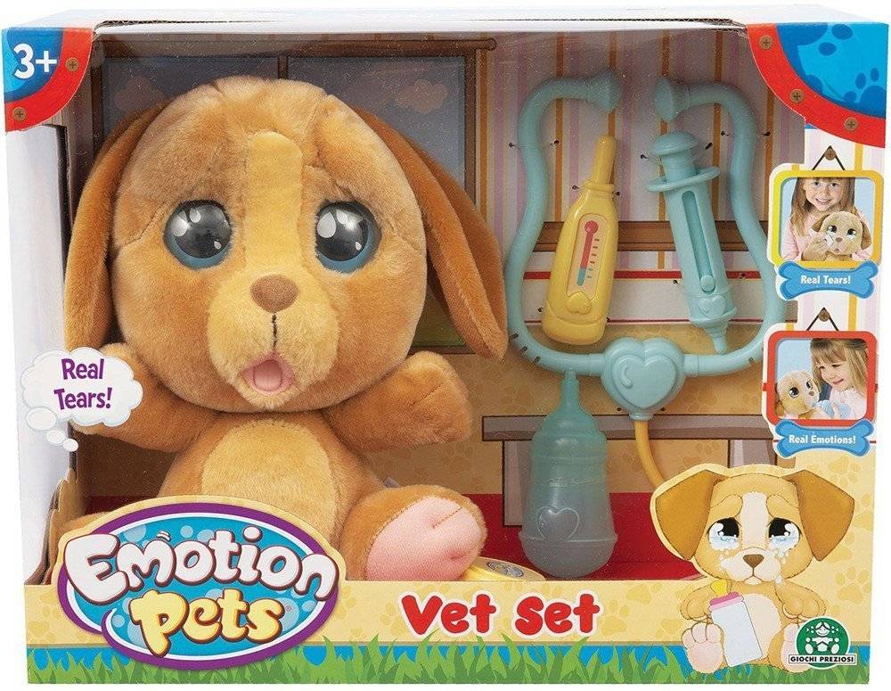 EMOTION PETS ΣΚΥΛΑΚΙ ΜΕ ΣΕΤ ΚΤΗΝΙΑΤΡΟΥ ΚΑΦΕ (MTM08000) GIOCHI PREZIOSI