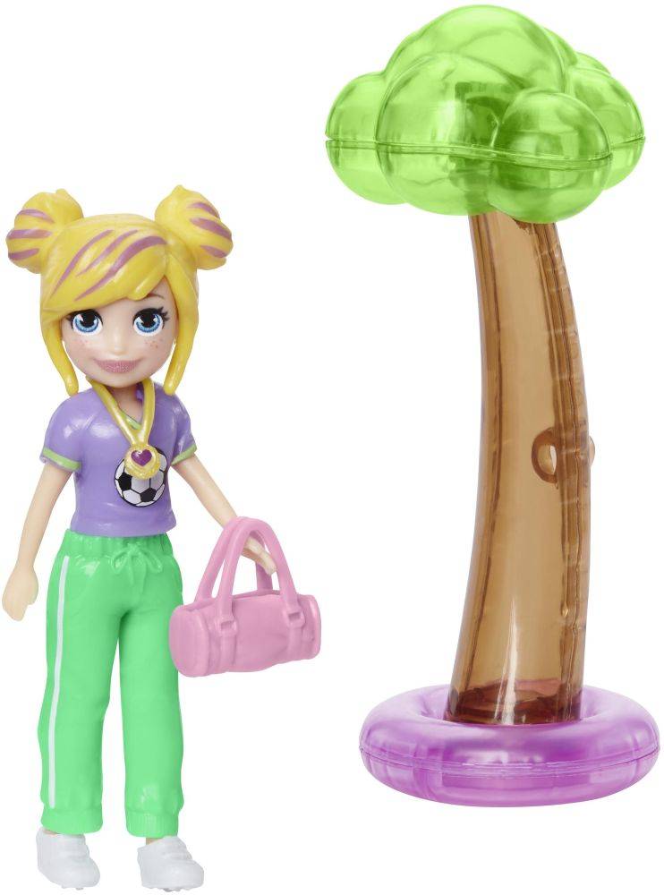 POLLY POCKET - ΚΟΥΚΛΑ ΜΕ ΡΟΥΧΑ ΚΑΙ ΑΞΕΣΟΥΑΡ ΚΟΛΥΜΒΗΣΗΣ - ΑΘΛΗΣΗΣ (HDW61)