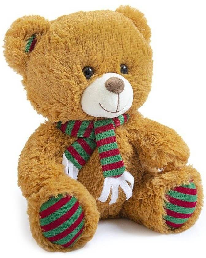 ΛΟΥΤΡΙΝΟ ΑΡΚΟΥΔΑΚΙ ΜΕ ΚΑΣΚΟΛ ΚΑΦΕ 30CM (2228)