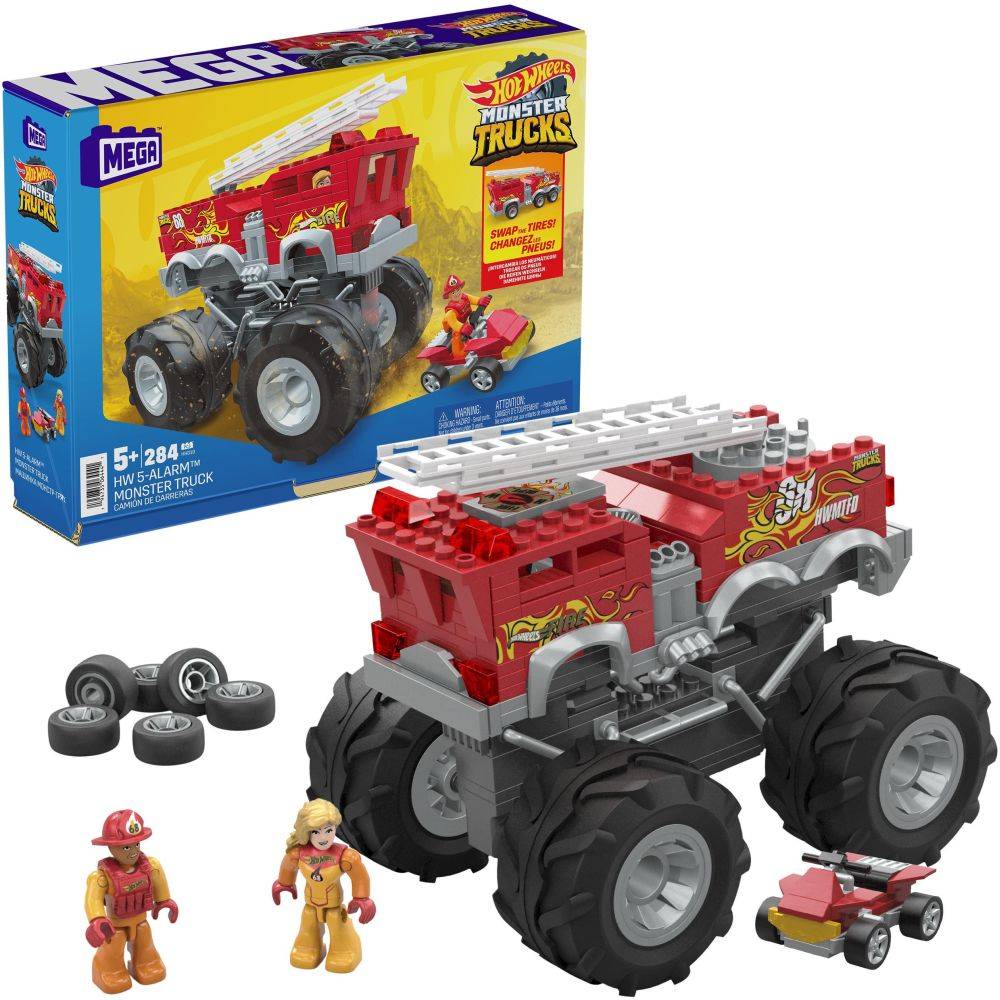 MEGA HOT WHEELS MONSTER TRUCKS ΠΥΡΟΣΒΕΣΤΙΚΟ ΟΧΗΜΑ 2 ΣΕ 1 (HHD19) MATTEL