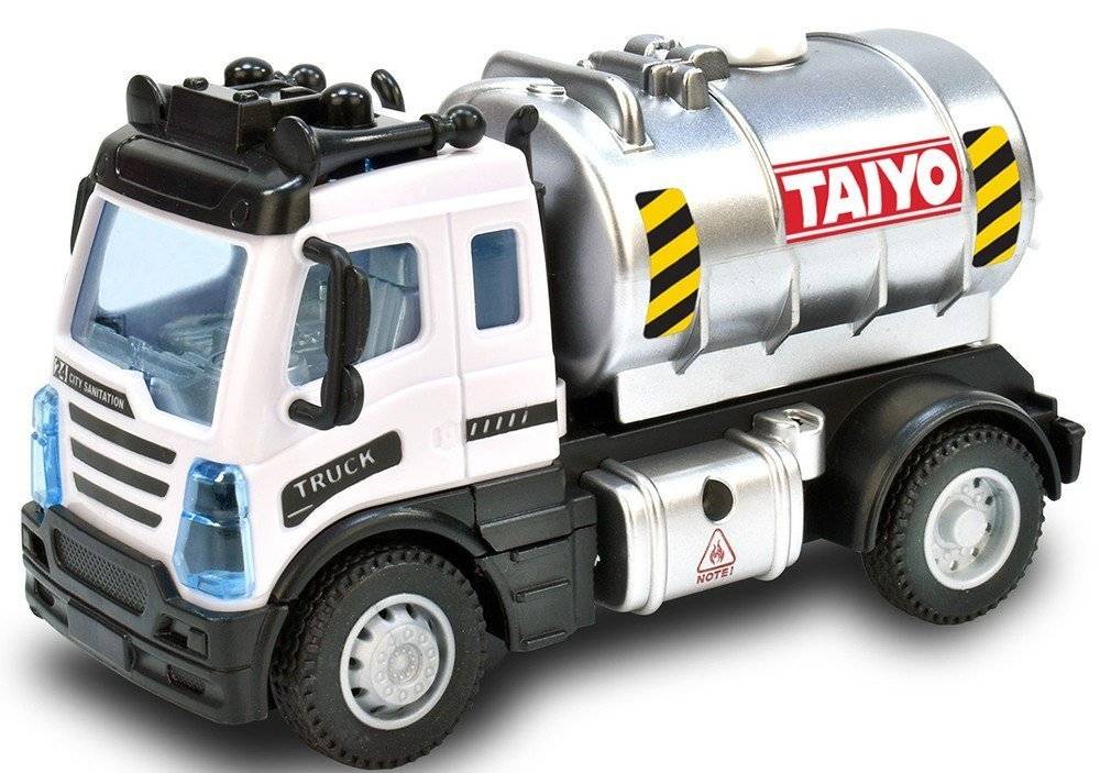 ΤΗΛΕΚΑΤΕΥΘΥΝΟΜΕΝΟ ΟΧΗΜΑ TAIYO PETROLEUM TRUCK-SILVER 1:40 TAIYO