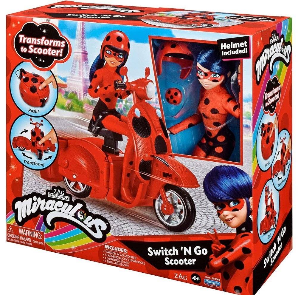 MIRACULOUS ΣΚΟΥΤΕΡ ΜΕ ΚΟΥΚΛΑ LADYBUG (MRA47000) GIOCHI PREZIOSI