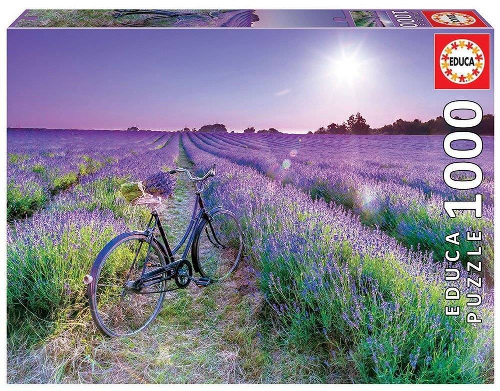 EDUCA PUZZLE BIKE IN A LAVENDER FIELD 1000 ΚΟΜΜΑΤΙΑ EDUCA