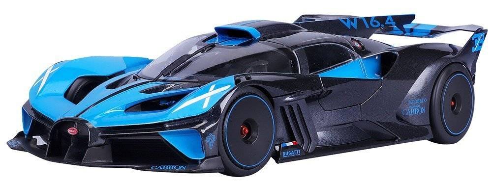 ΟΧΗΜΑ BUGATTI BOLIDE BLUE-BLACK BBURAGO ΜΕΤΑΛΛΙΚΟ ΑΝΤΙΓΡΑΦΟ 1:18 (18-11047)