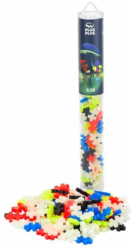 PLUS-PLUS ΤΟΥΒΛΑΚΙΑ GLOW COLOR MIX 100 PCS (4282) GIOCHI PREZIOSI