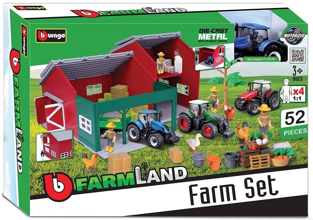 BBURAGO FARMLAND FARM SET WITH 1 TRACTOR (18/31684)